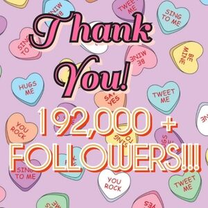 ❣️THANK YOU for helping me reach over 192,000 followers❣️